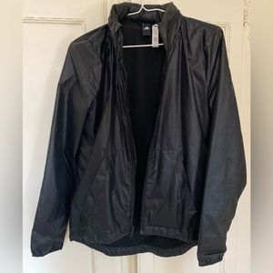 Adidas Black Windbreaker Jacket